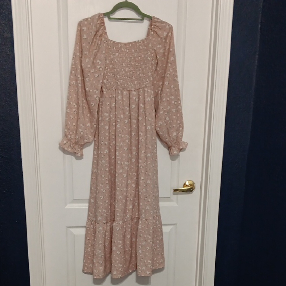 Floral Soft Pink Dress